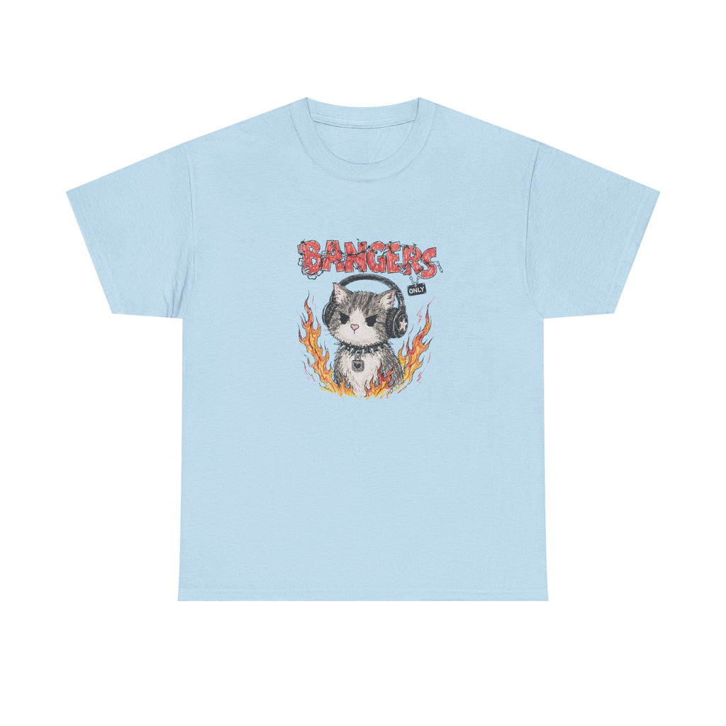 Bangers Only Cat T-Shirt — Funny Cat Music Lover Tee