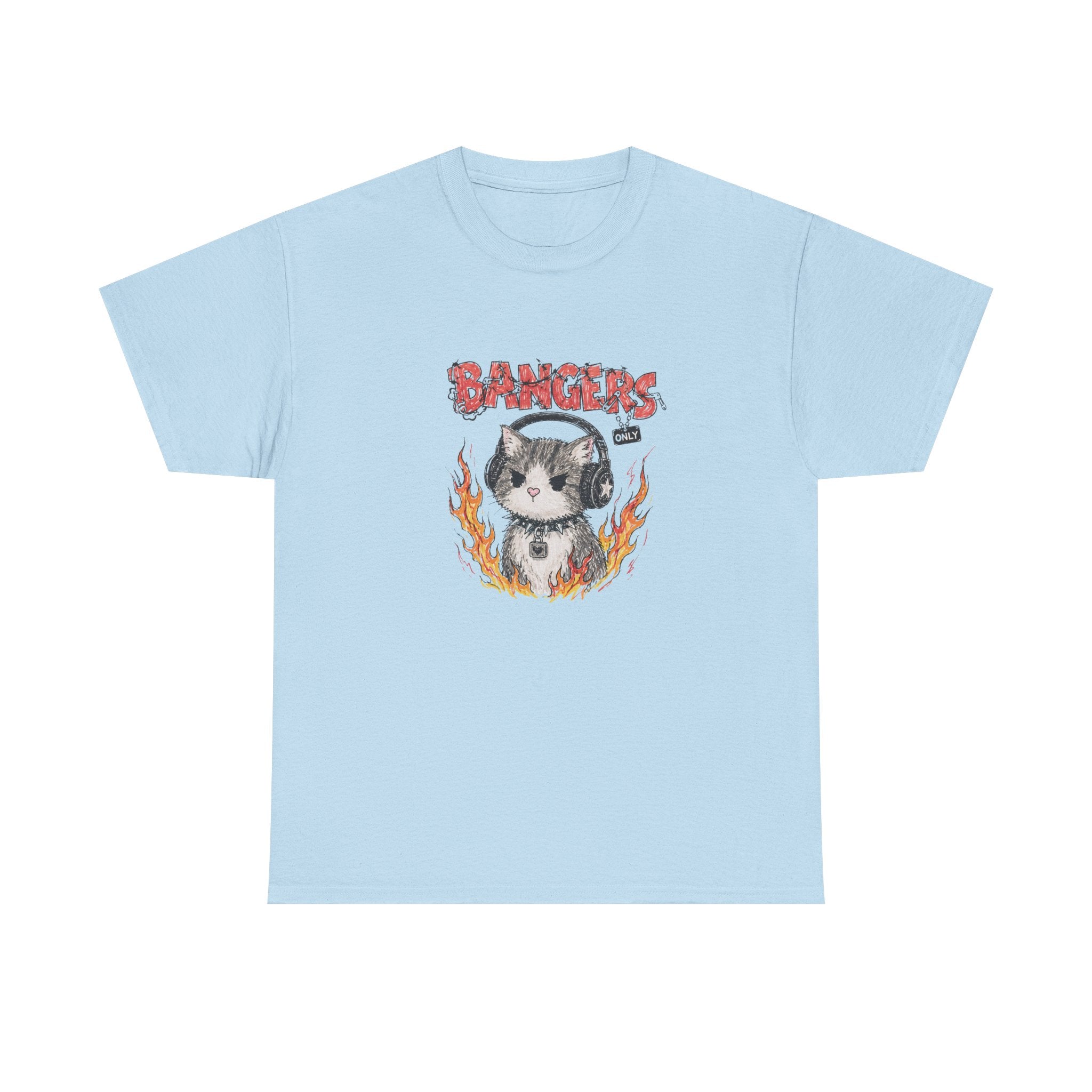 Bangers Only Cat T-Shirt — Funny Cat Music Lover Tee