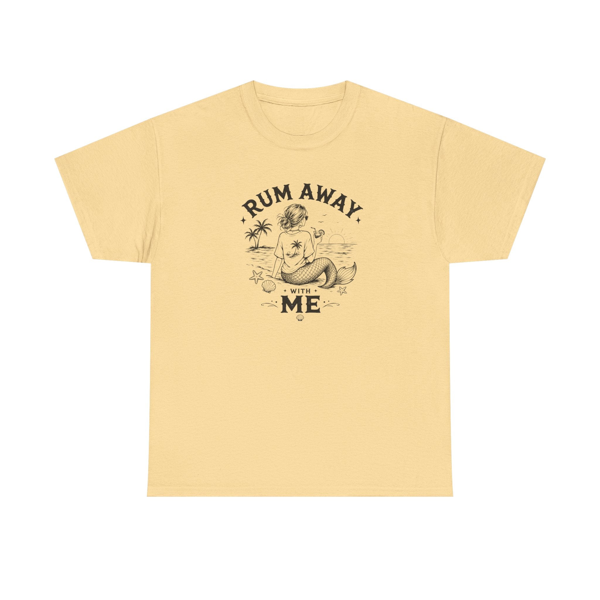 Rum Away With Me Mermaid T-Shirt — Summer Beach Tee