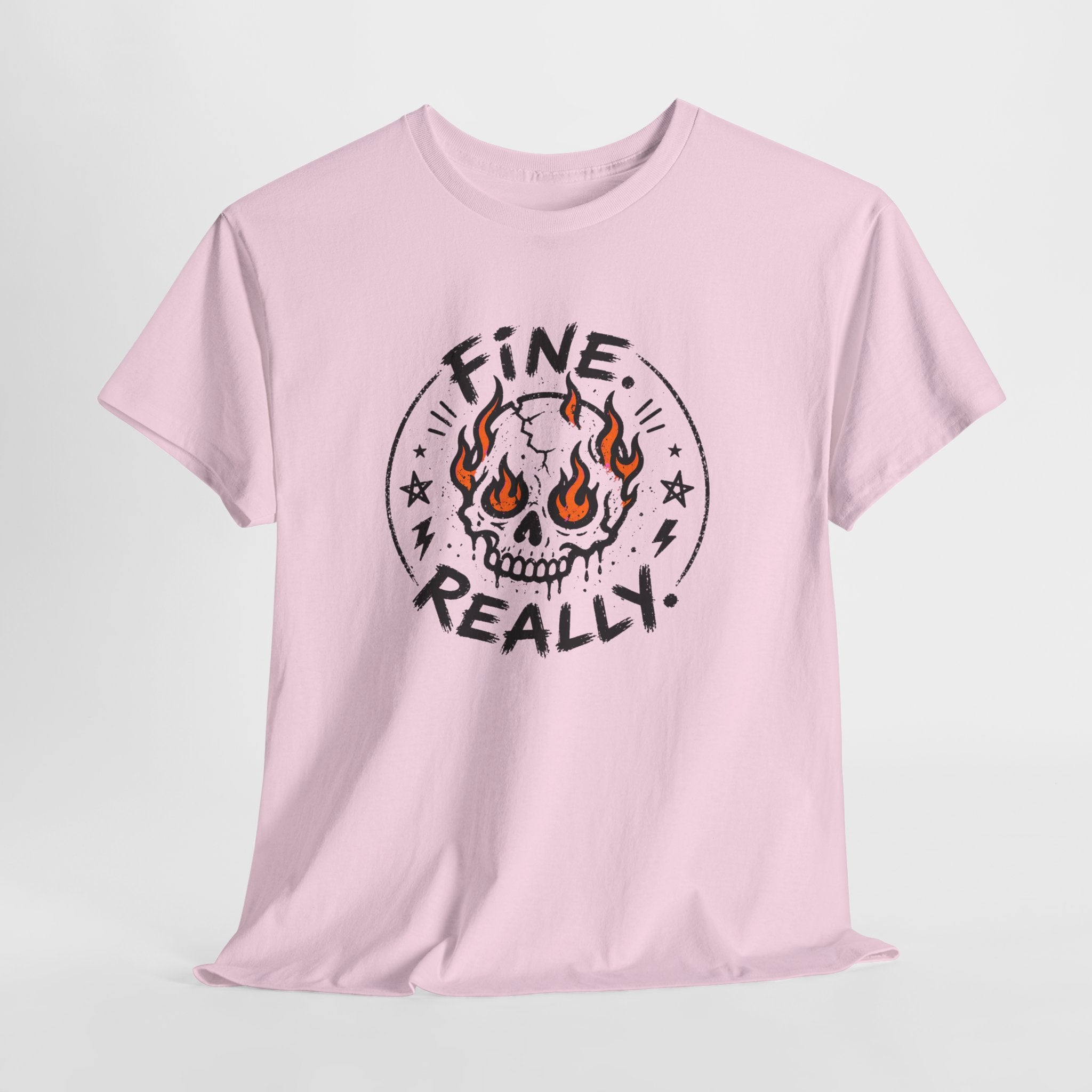 Fine. Really. Skull T-Shirt — Summer Skull Graphic Tee