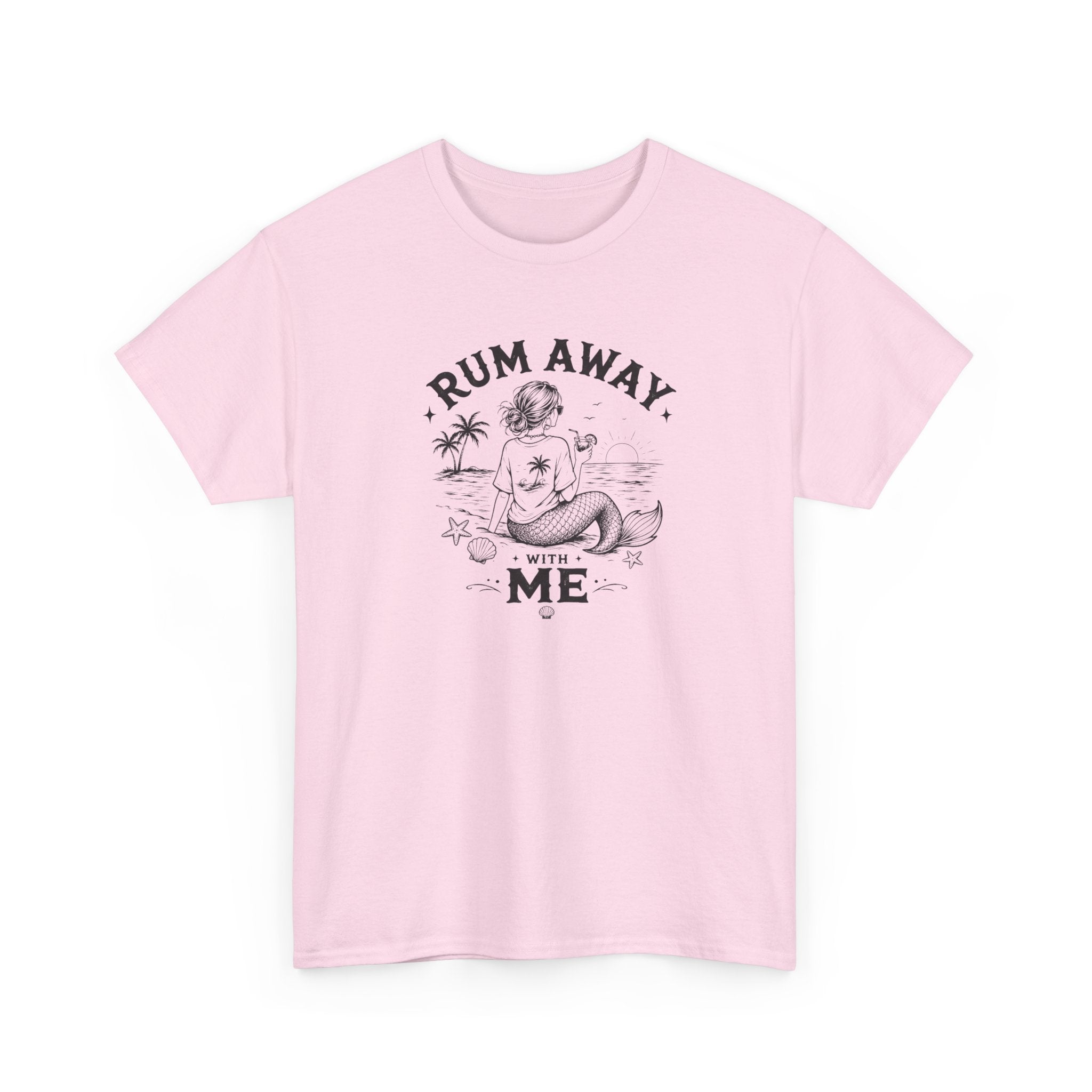 Rum Away With Me Mermaid T-Shirt — Summer Beach Tee
