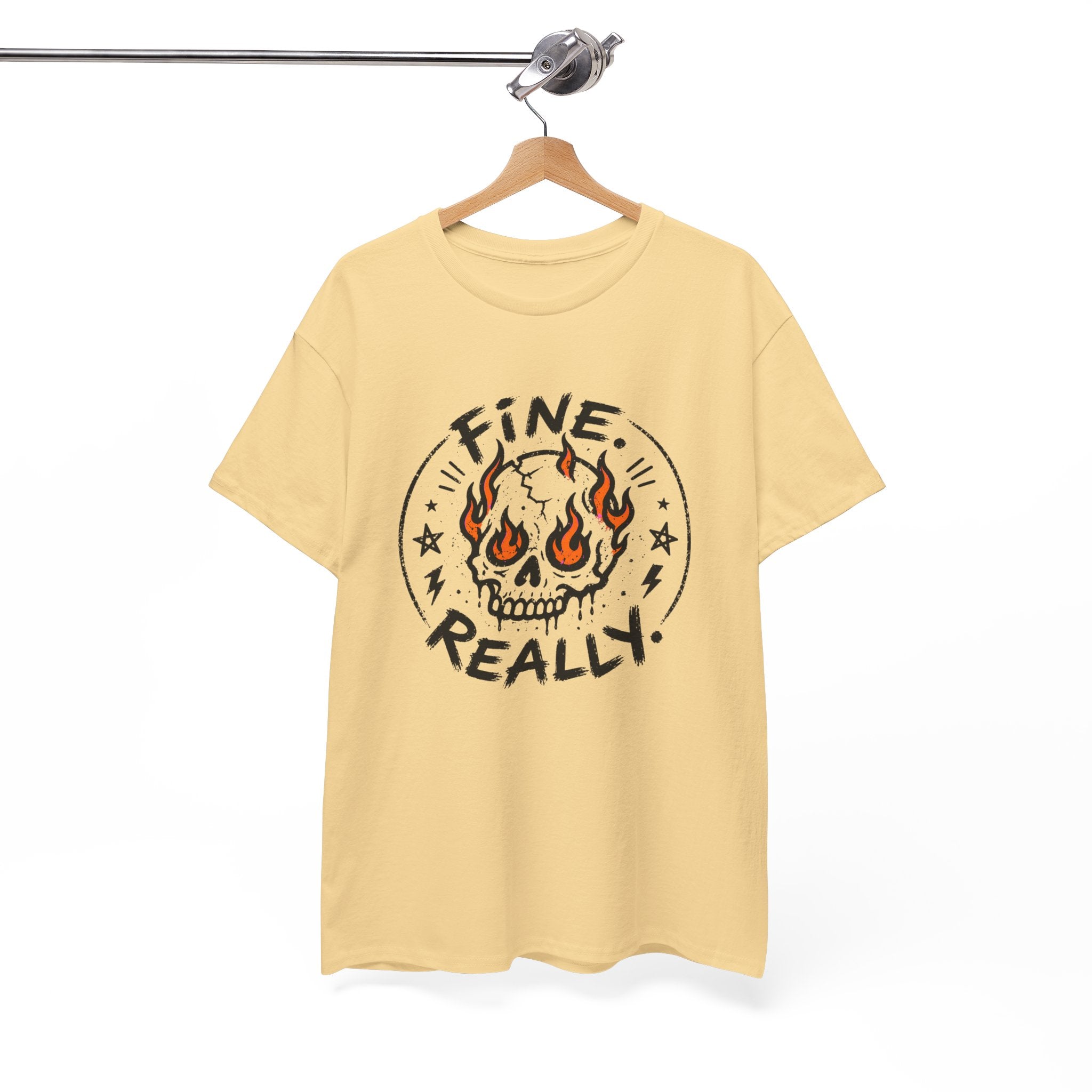 Fine. Really. Skull T-Shirt — Summer Skull Graphic Tee