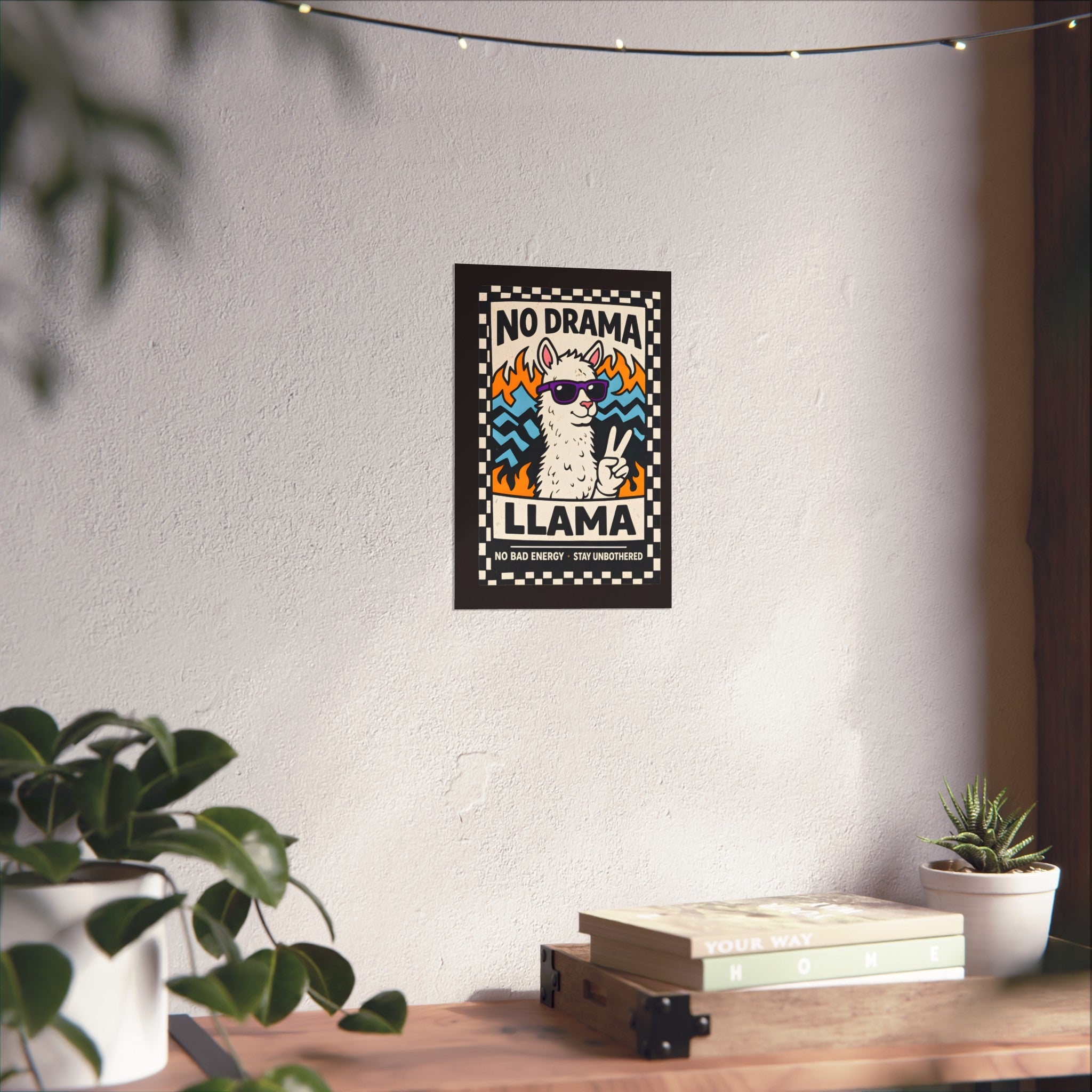 No Drama Llama, Fine Art Poster