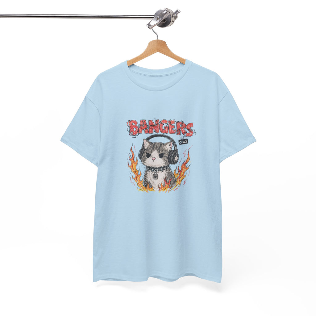 Bangers Only Cat T-Shirt — Funny Cat Music Lover Tee