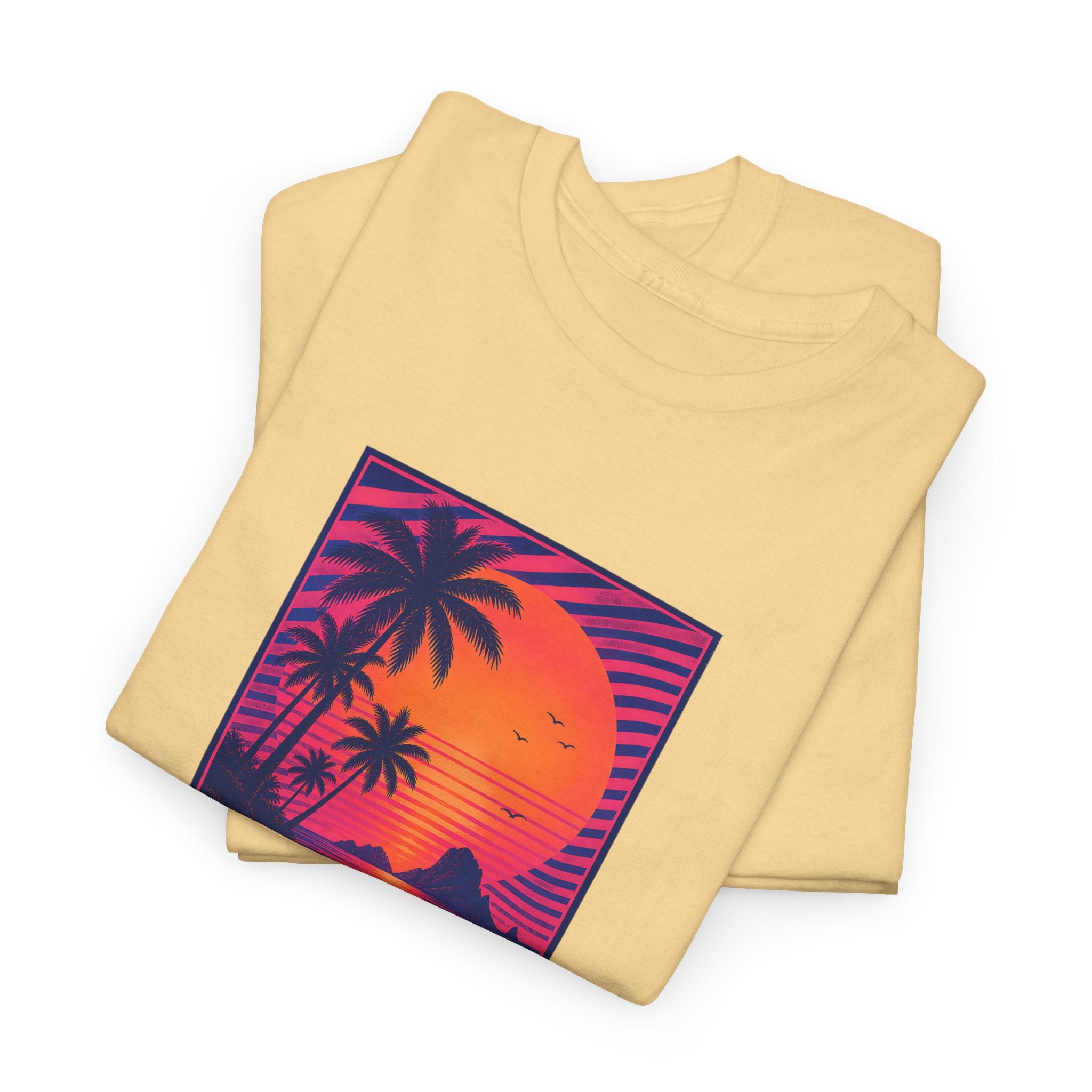 Ibiza Sunsets T-Shirt — Retro Beach Sunset Graphic Tee
