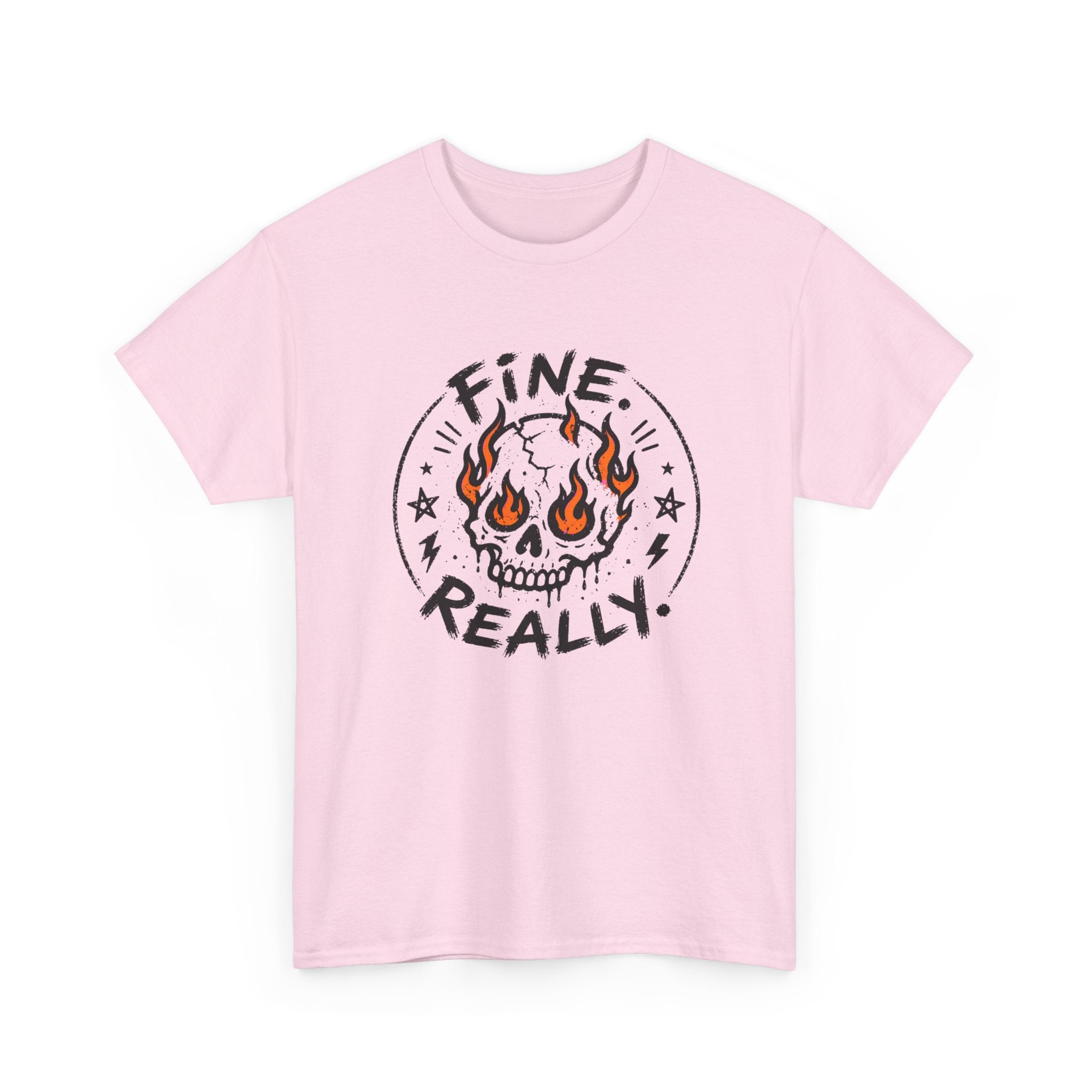 Fine. Really. Skull T-Shirt — Summer Skull Graphic Tee